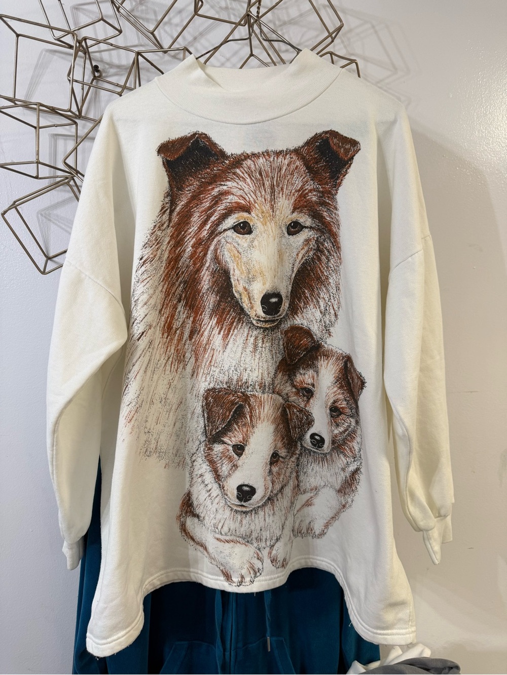 Vintage Collie Graphic Sweatshirt - Unbranded